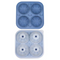 Basketball Rugby Reusable 4 Ice Cube Trays with Lid Molds